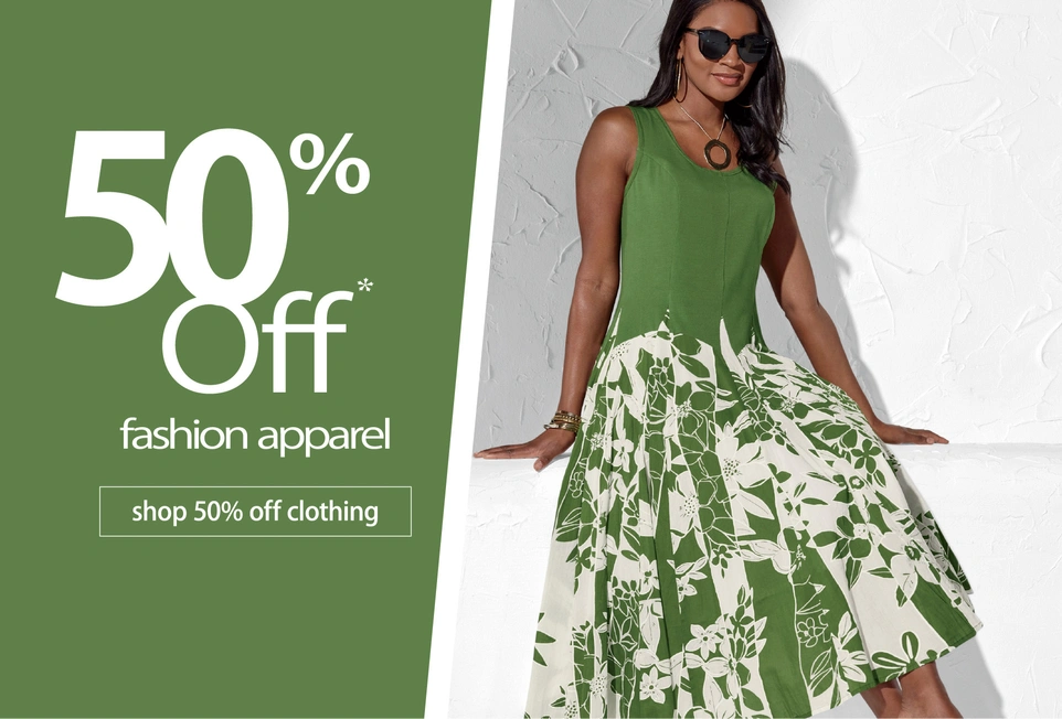 shop 50% off clothing
